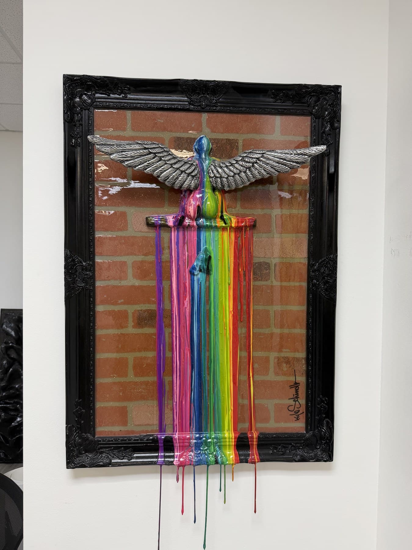 Artwork 02 currently hanging at Revos Gallery, with artist and title details to be confirmed.