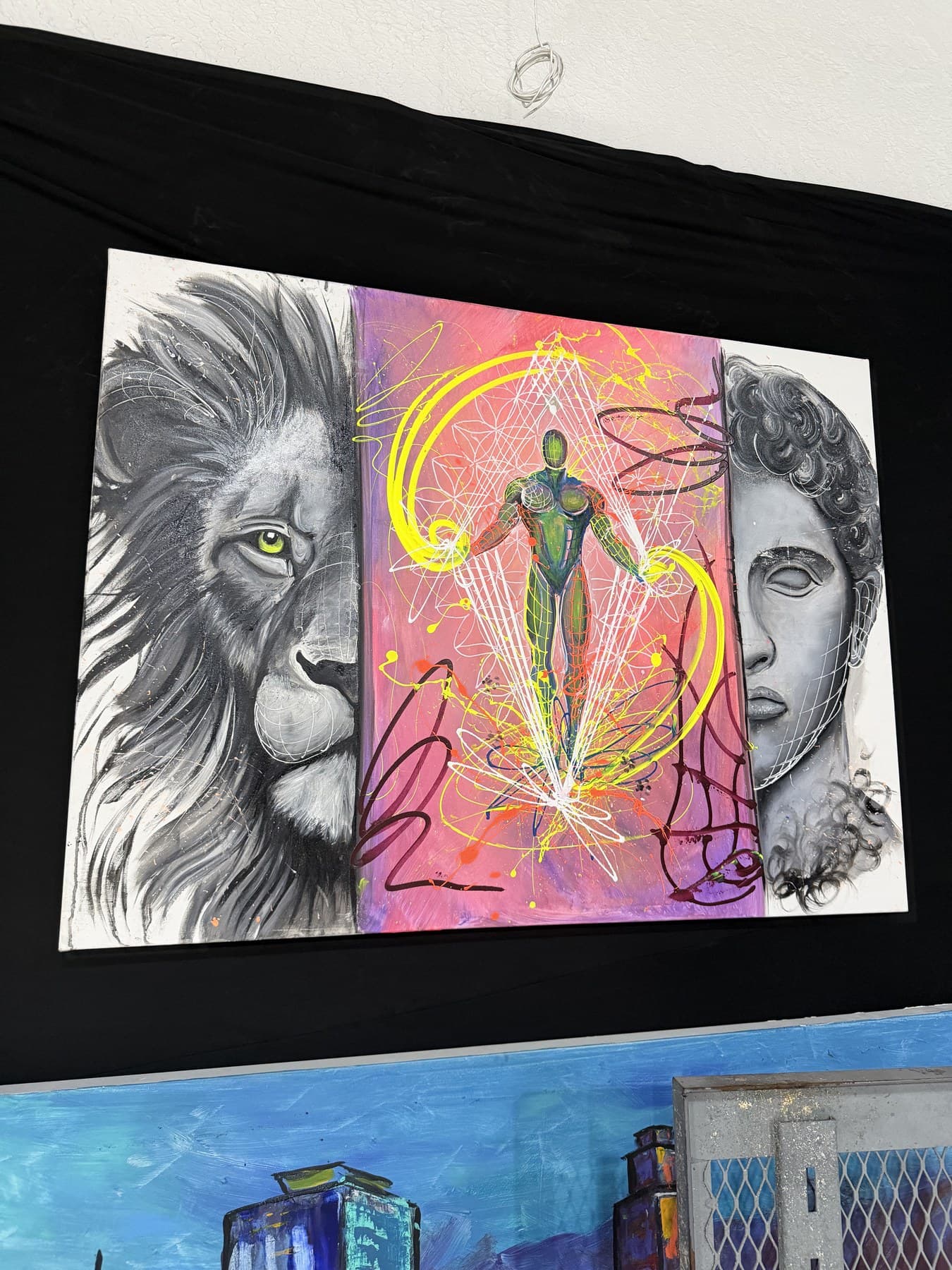 Artwork 22 currently hanging at Revos Gallery, with artist and title details to be confirmed.