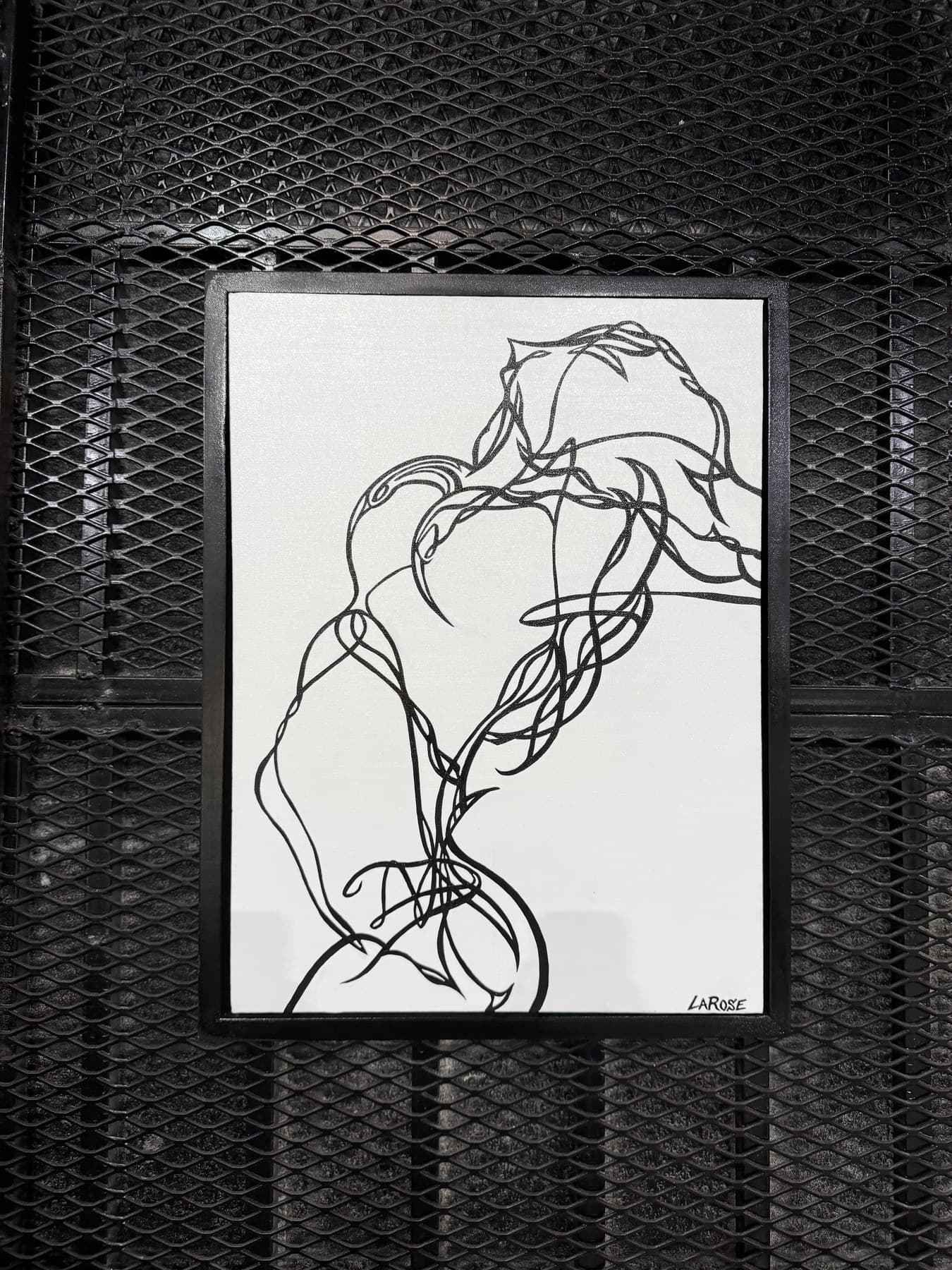Artwork 27 currently hanging at Revos Gallery, with artist and title details to be confirmed.